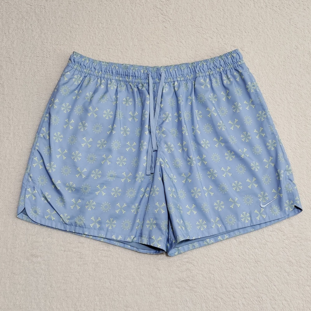 Nike Sportswear Monogram Shorts Mens XXL Blue Woven Casual Streetwear NWOT